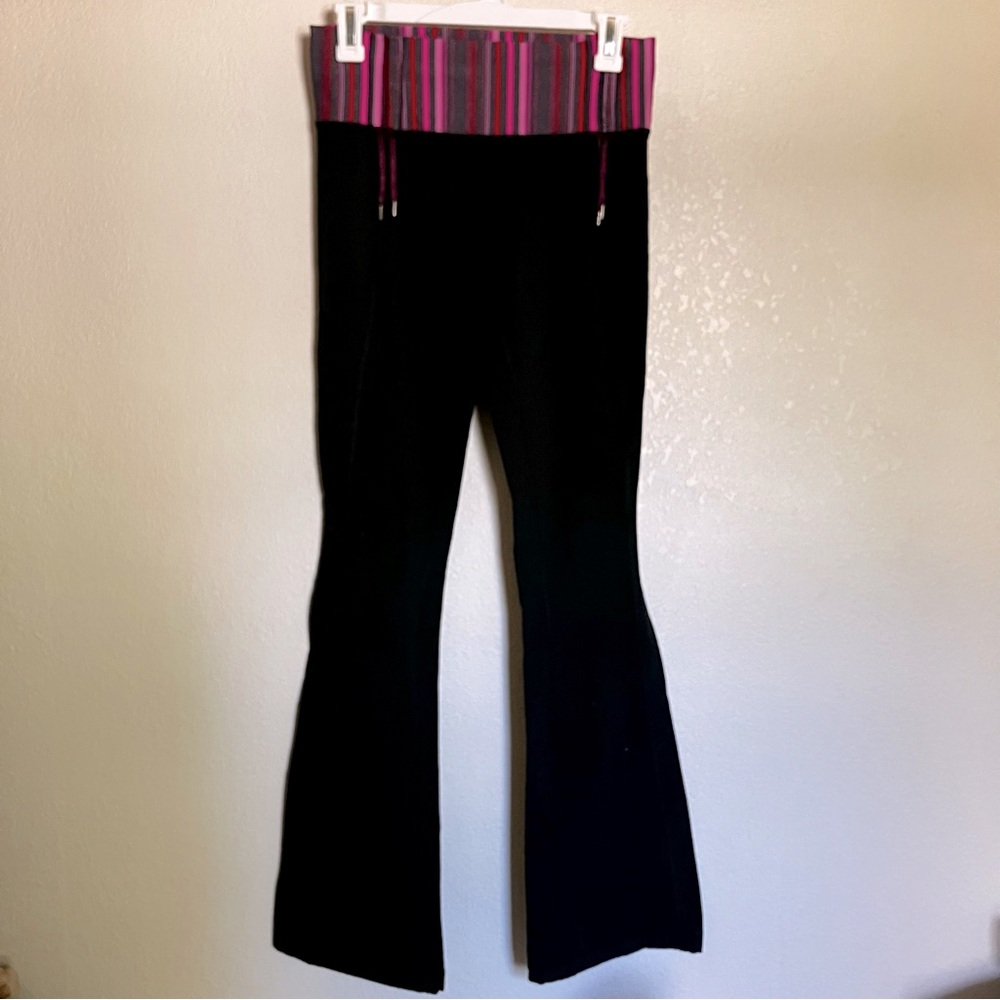 lululemon athletica Black and Pink Flare Pants